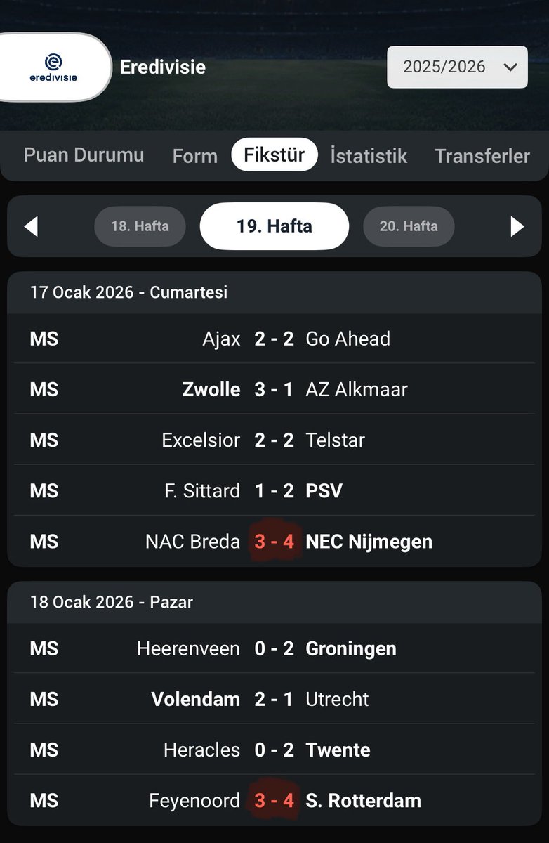 matrixiddaa's tweet image. 🇳🇱 | Eredivisie’da 22/23 sezonu 5. hafta çift 3-4 skor çıkıyor. 1 hafta sonra Cumartesi 22:00 maçı olan Excelsior - Emmen maçı 2/1 oluyor.

Hollanda’da geçen hafta çift 3-4 skor çıktı. Bu hafta; PSV Cumartesi 22:00 maçı, Excelsior ise geçmişte payını alan takım.

Bu iki maça…