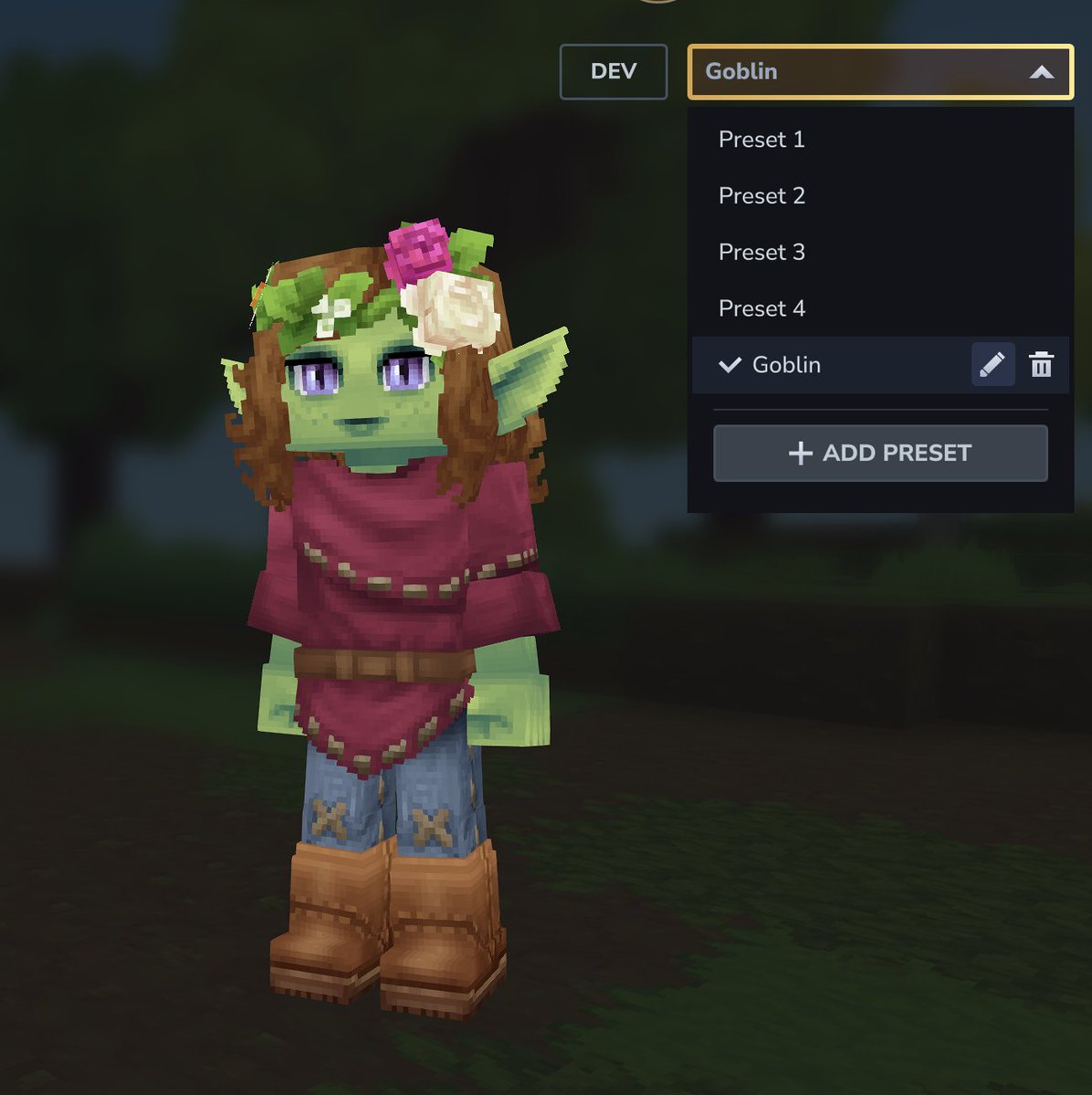 Simon_Hypixel's tweet image. Preview for next update (or the one after)! Save/load avatar.