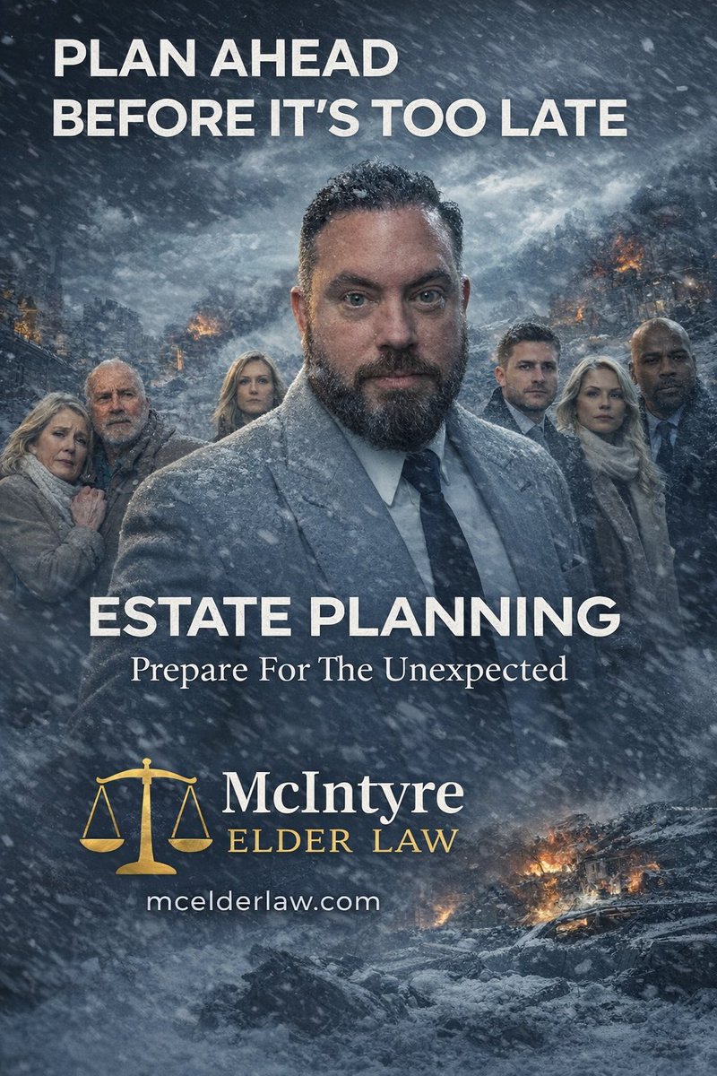 ❄️🌪️ Storms don’t schedule themselves — but your plan can. 🌪️❄️

Life has a way of changing fast. Whether it’s a winter storm, a medical emergency, or an unexpected life event, the best time to prepare is before the storm hits.

At McIntyre Elder Law, we help families put the