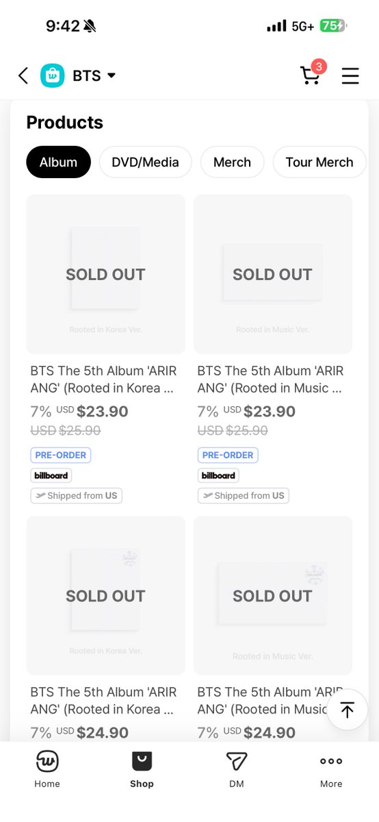 How are we going to chart this when it’s still sold out? <a href="/BIGHIT_MUSIC/">BIGHIT MUSIC</a> what’s the plan?