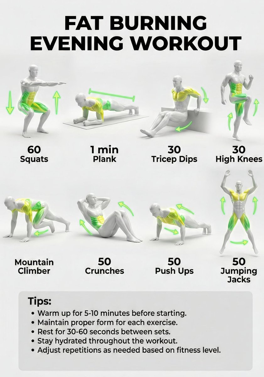 the_boss_gym's tweet image. Fat-burning evening workout