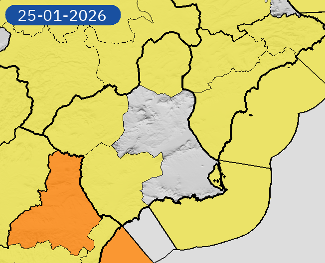 24/01 18:54 AVISOS MAÑANA | Región de Murcia: vientos y costeros. Nivel máximo de aviso: amarillo.
Actualizaciones en aemet.es/es/eltiempo/pr…