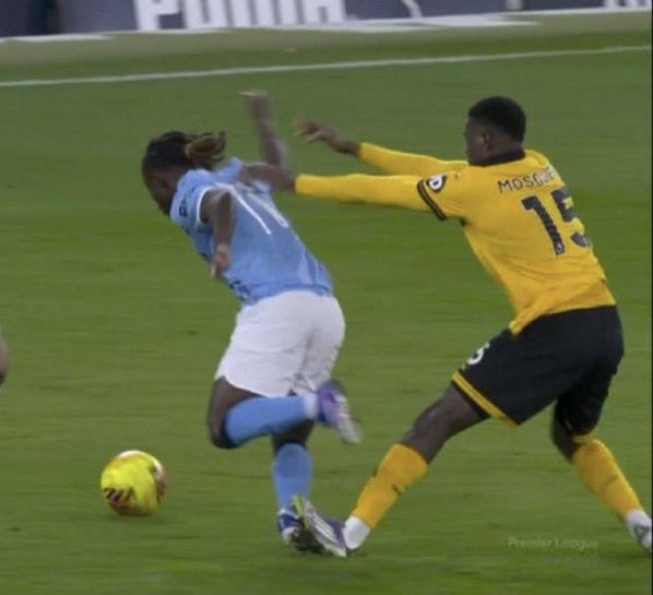 Doku has had 2 bone breaking tackles land on him in b2b premier league games, no red card given for either