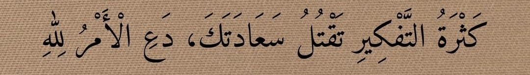 “ 𝘛𝘳𝘰𝘱 𝘳é𝘧𝘭é𝘤𝘩𝘪𝘳 𝘵𝘶𝘦 𝘵𝘰𝘯 𝘣𝘰𝘯𝘩𝘦𝘶𝘳, 𝘭𝘢𝘪𝘴𝘴𝘦 𝘭’𝘢𝘧𝘧𝘢𝘪𝘳𝘦 à 𝘈𝘭𝘭𝘢𝘩. ”
