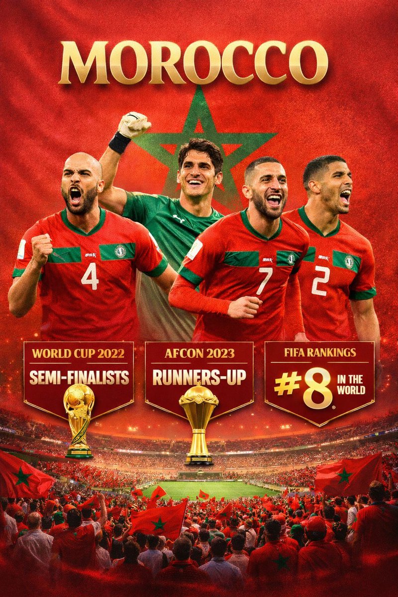 Morocco🇲🇦  succeeded by building a long-term football project: strong infrastructure, youth development, smart recruitment, and stable management. What did they do differently — and is this a living model to follow?