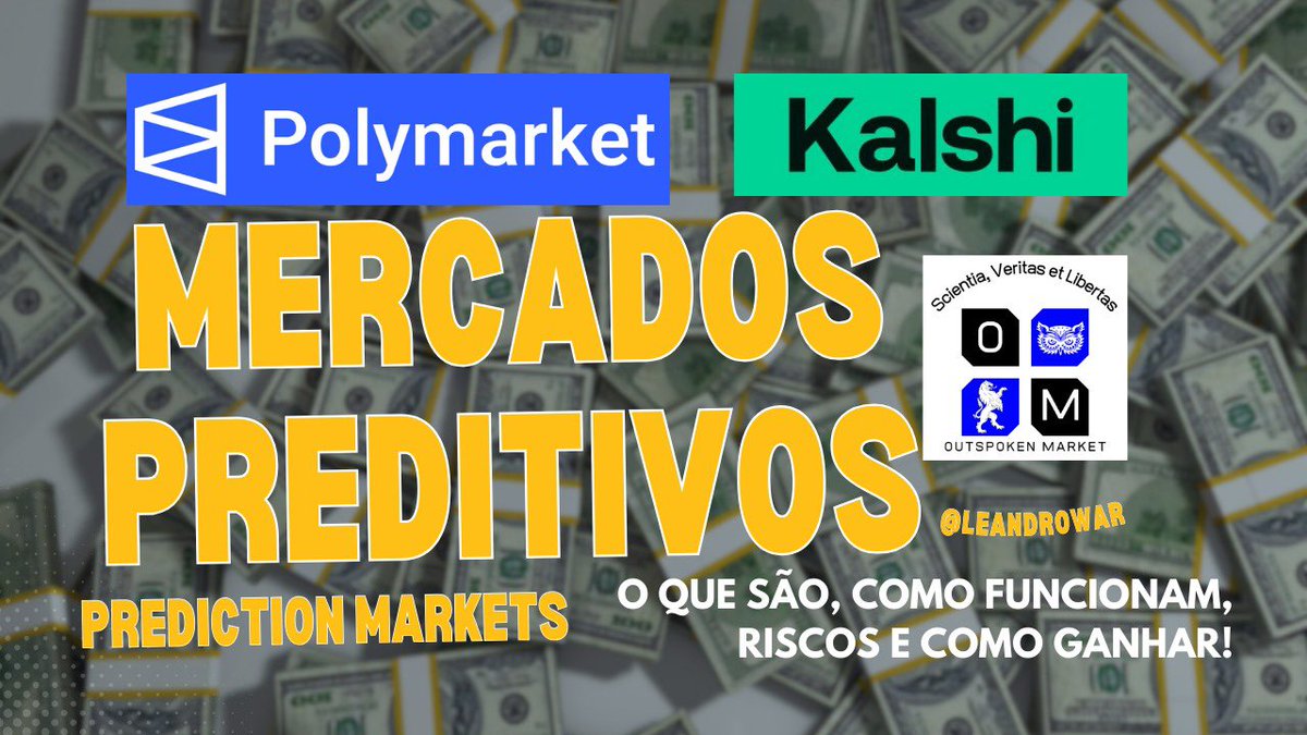 Mercados preditivos como Polymarket e Kalshi não são apenas “apostas”. Neste aulão, eu explico o que são forecast e event contracts, como esses mercados agregam informação melhor do que analistas ou manchetes.

youtu.be/M_3oHBrRvII