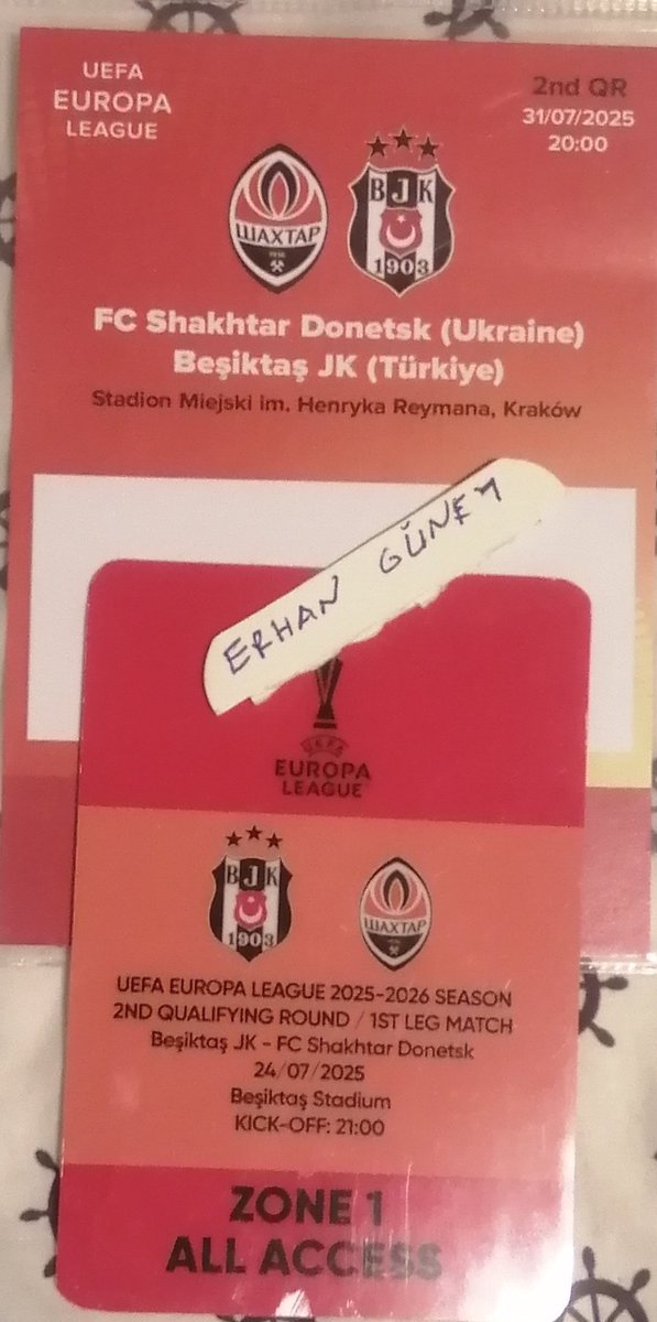 spormuzesi's tweet photo. 1956 yılı Zenit-Fenerbahce musabakasi #macprogrami /Besiktas-Sahtar Sahtar-Besiktas #acreditioncard #akreditekart / Legia-Samsunspor konferans ligi 2025 #macbileti #kagitbilet #matchday #macgunu #spormuzesi https://t.co/WzoCqm9NAO