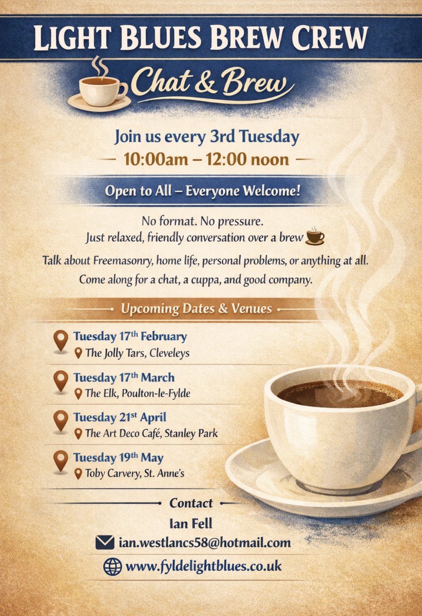 West Lancashire Freemasons tweet media