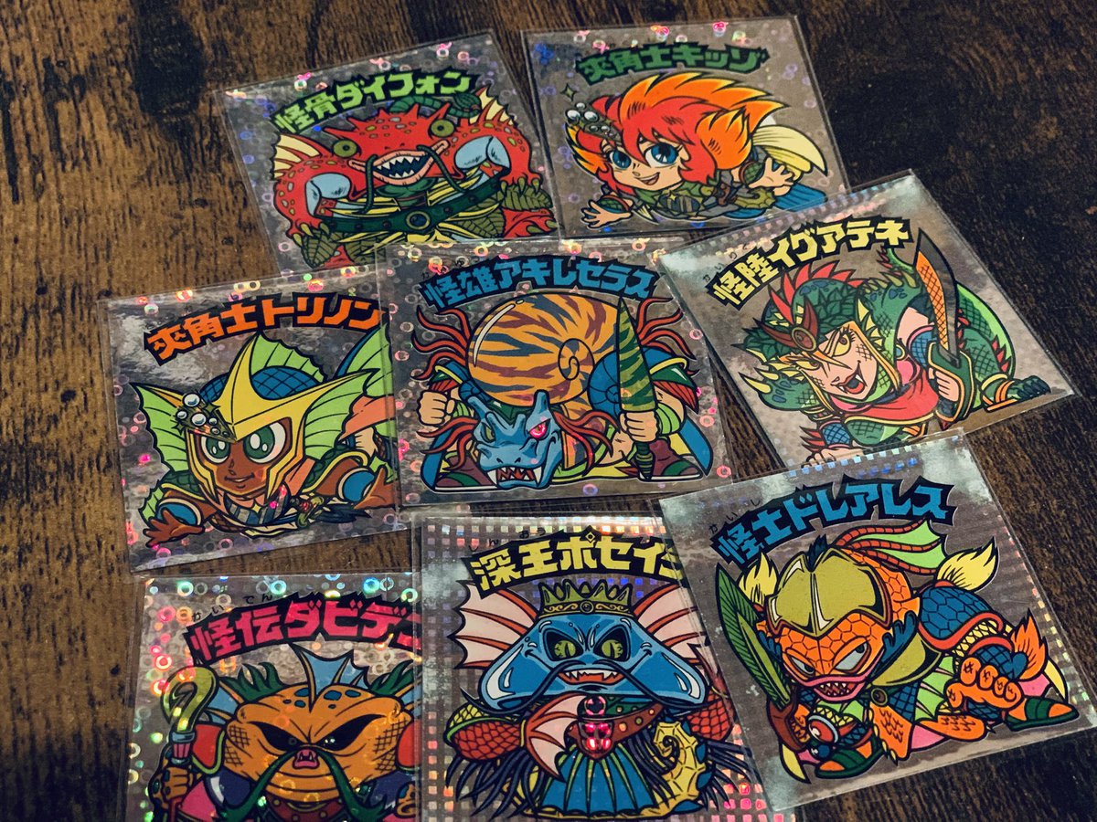 旧ビックリマンの25弾の前半ヘッドセット。メルカリでコンプが見かけ