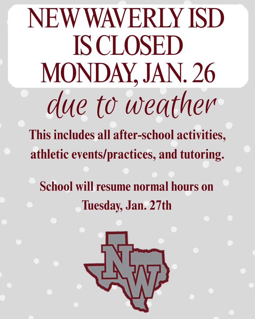 New Waverly ISD tweet media