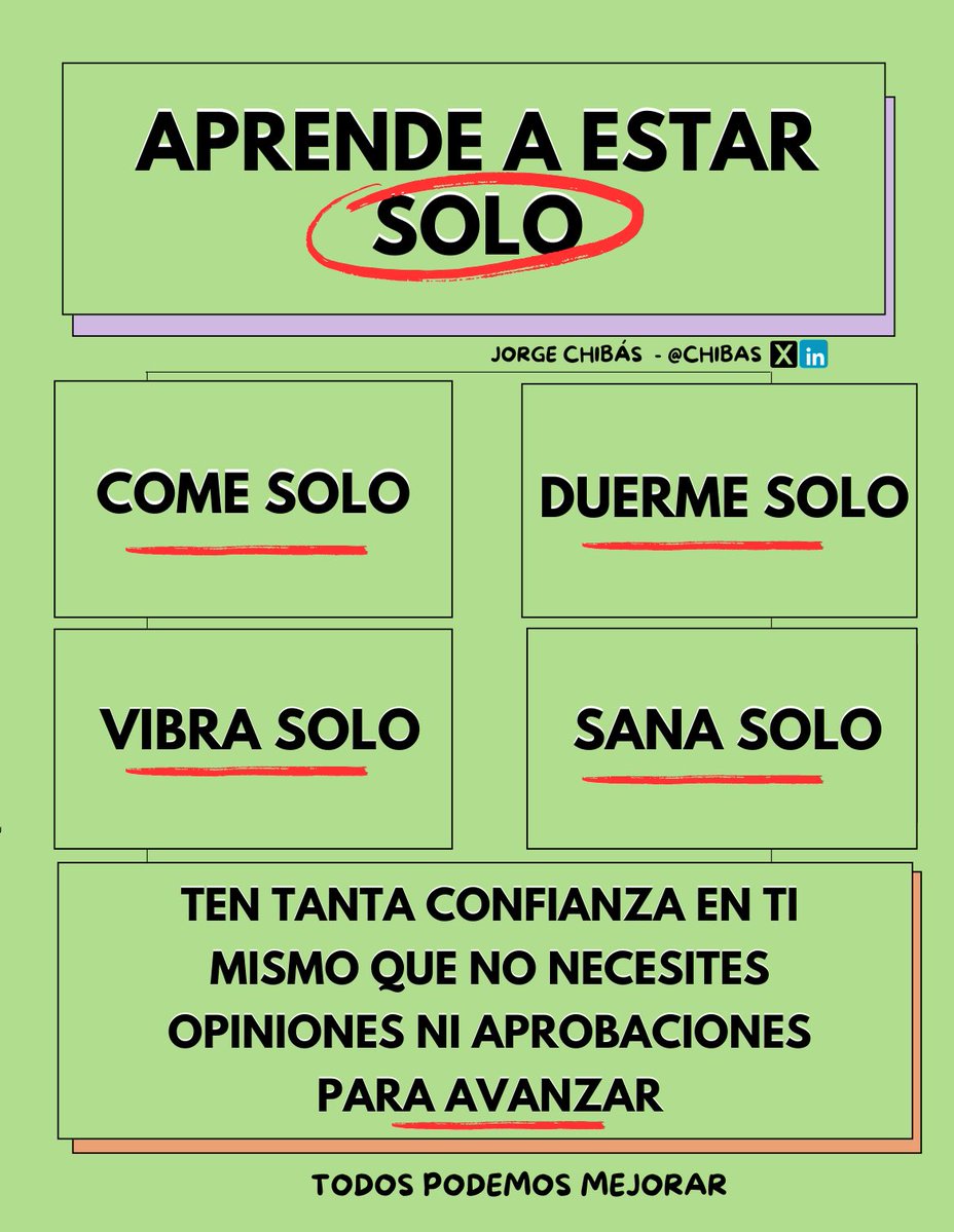 Aprende a estar solo 🧠