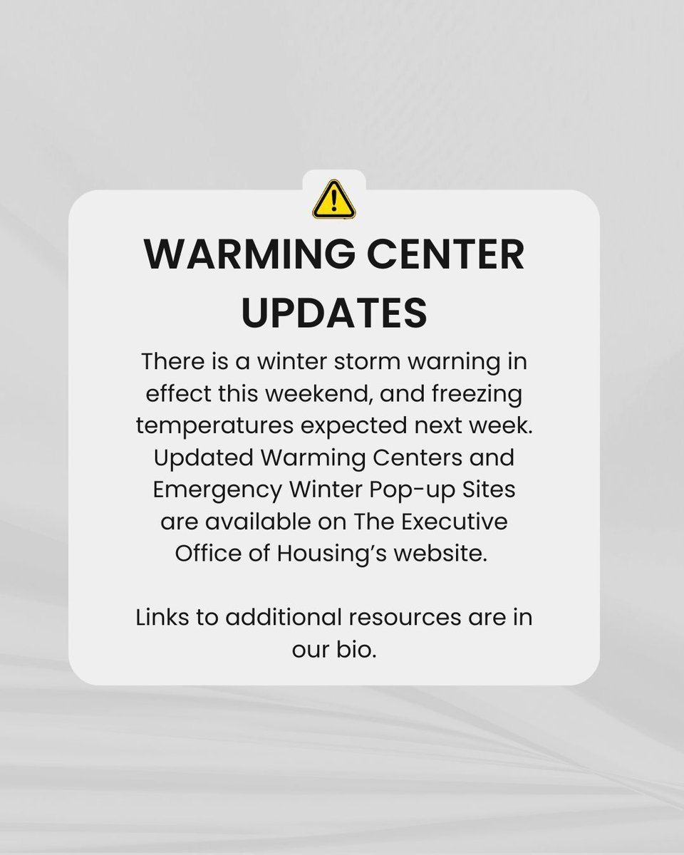 rihomeless's tweet image. Rhode Island is expecting a lot of snow this weekend and freezing temperatures next week. Warming Centers are available and open for folks looking to get out of the cold weather. Updated Warming Centers are available on The Executive Office of Housing's website. Link in bio.