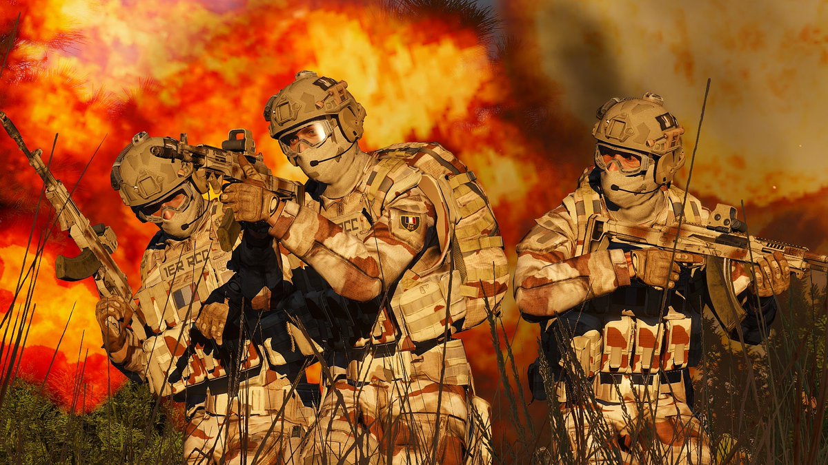 #Arma3 #CommunitySpotlight #191!💡

Members of the 1er Régiment de Chars de Combat (1er R.C.C.) find themselves in quite an explosive situation in this week's featured community screenshot!

📸<a href="/1erRCC/">1er R.C.C</a>, X