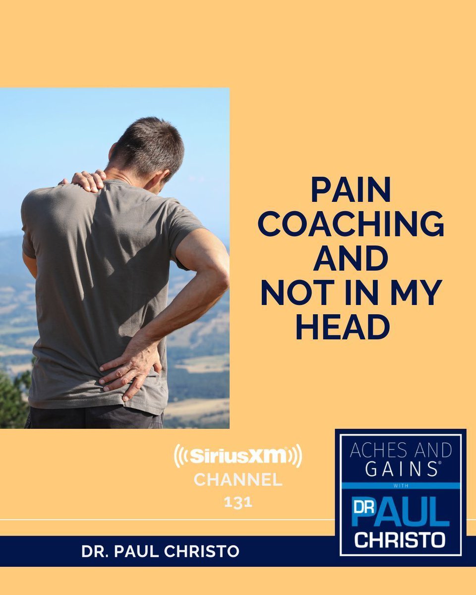 DrPaulChristo's tweet photo. #Chronicpain doesnāt just affect the body. It can quietly dismantle hope, identity, and connection. Tune in tonight on SiriusXM Channel 131. #achesandgains #chronicpain #paincoaching #crps #painrecovery #hopeandhealing #mentalhealth https://t.co/jrA7U0Td3N