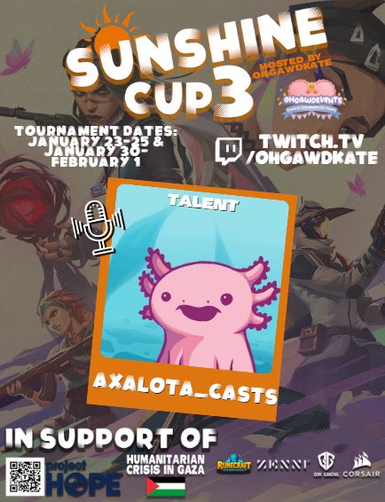 Be sure to tune in this weekend or next to catch some great valorant for a great cause!