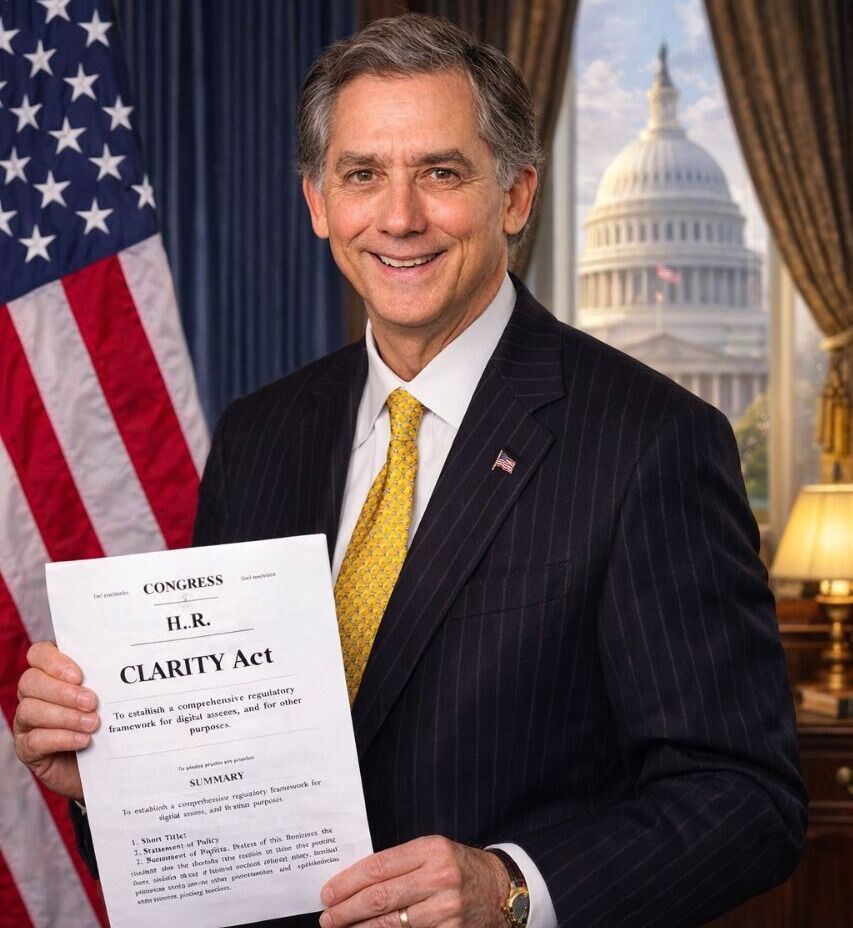 🇺🇸 NEW: Representative French Hill says the CLARITY Act is essential before stablecoin laws can work.