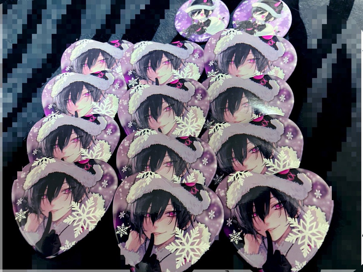 あさんのグッズ、 缶バッジ届いたーー！！✨️ さすがにメロ山メロ男