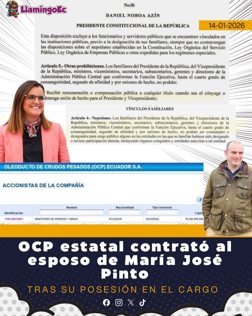 PabloRicaurteEc's tweet photo. Oiga @mjpintoec no sea tan SIN VERGÜENZA, ud es otra de las INOPERANTES MEDIOCRES qué han dejado en el olvido la @Salud_Ec no son los #Galenos, son los INUTILES de @Adnecuadorok los que están acabando con #Ecuador. https://t.co/nj1bKcGzwU