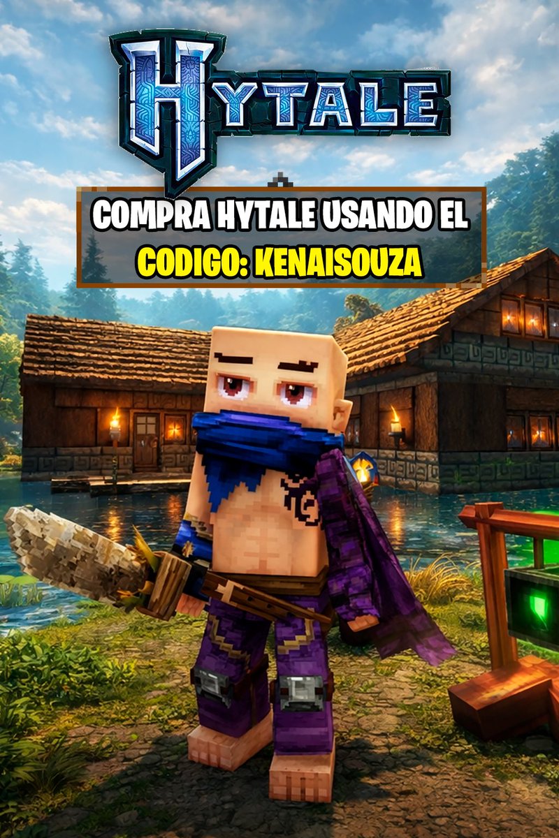 Tenemos ese maldito código salvajes. Recuerden usarlo si van a comprar Hytale ❤️🔥