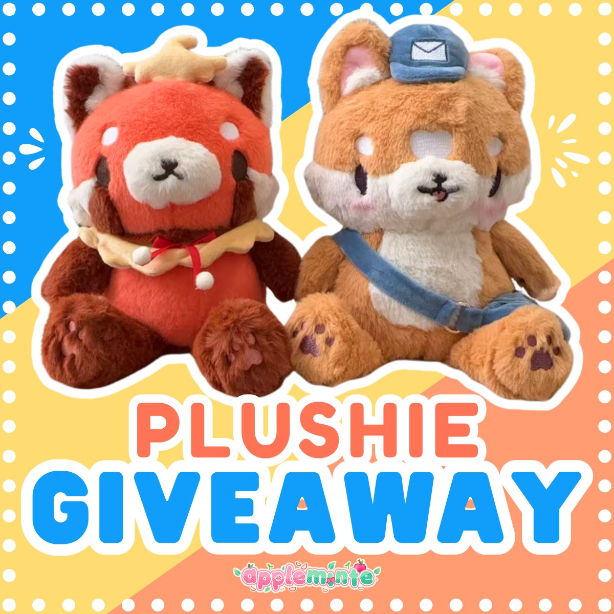 applemintey's tweet image. ✨ GIVEAWAY ✨
To celebrate the launch of Pawtelier Pals, I'm giving away a plushie to 2 WINNERS

✨ HOW TO ENTER ✨
⭐️ Follow me
⭐️ Share this post
⭐️ Comment which plushie you want

Learn more below!
Ends 2/12, open worldwide! #giveaway