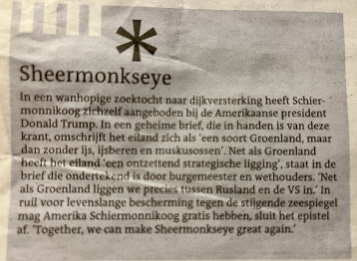 #Schiermonnikoog (vandaag in LC) 😁