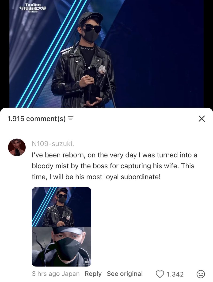 WhereHeartsLive's tweet image. The person Infold sent to receive the award for Sylus looks like the kidnapper from LAR and this comment is SENDING ME LMFAOOOO