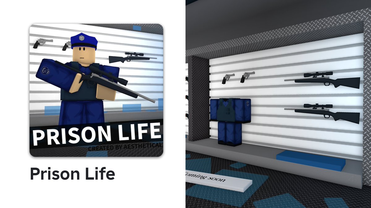 RN_Noticias1's tweet photo. ‘Prison Life’ finalmente ha lanzado su tal esperada actualización después de una década en Roblox en la que ahora puedes usar el fusil M700, el revólver y el chaleco ligero incluido con el Sniper Pass. https://t.co/qCAjQfeyte