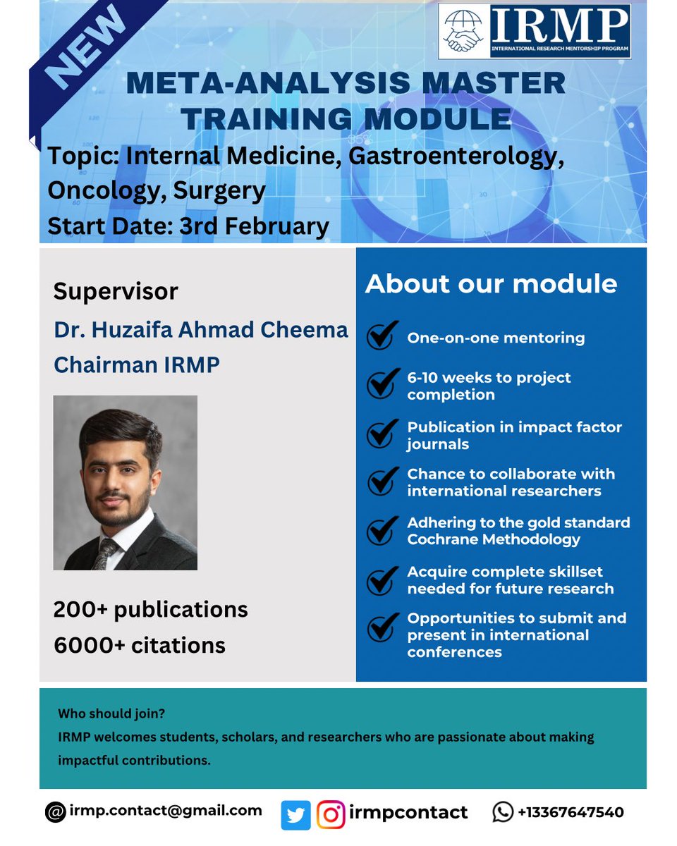 International Research Mentorship Program tweet media