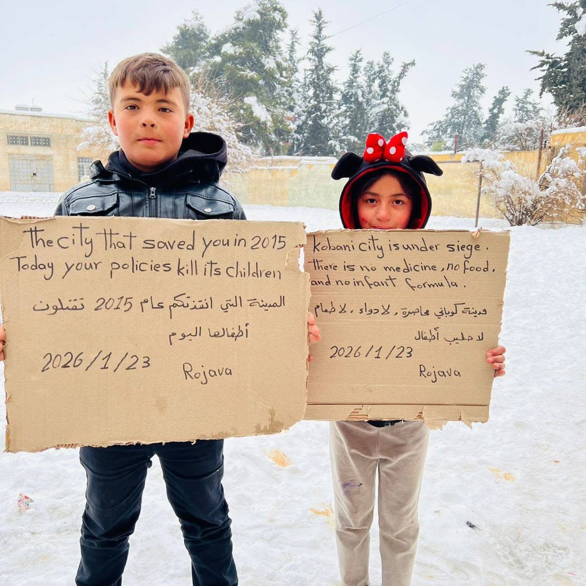 HELP THE BRAVE KURDS 

The city of Kobani is besieged. Cut off from water, electricity and internet. 

The brave people who fought against ISIS are now under threat by jihadists. 

They don’t deserve betrayal by the West, but our help and solidarity. Now.