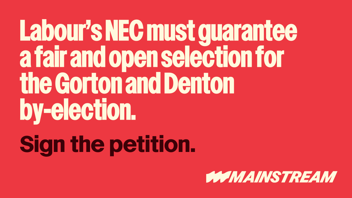 Local party members, and the people of Gorton and Denton, must have the opportunity to select and elect the strongest possible Labour candidate to take on Reform - with no qualified candidates excluded.

Sign our petition to the Chair of the NEC👇

actionnetwork.org/petitions/guar…