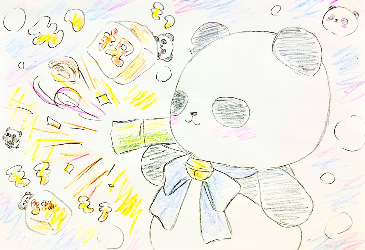 ちゃむ5周年記念 🐼ﾓﾌﾓﾌ✨🎉㊗️👏