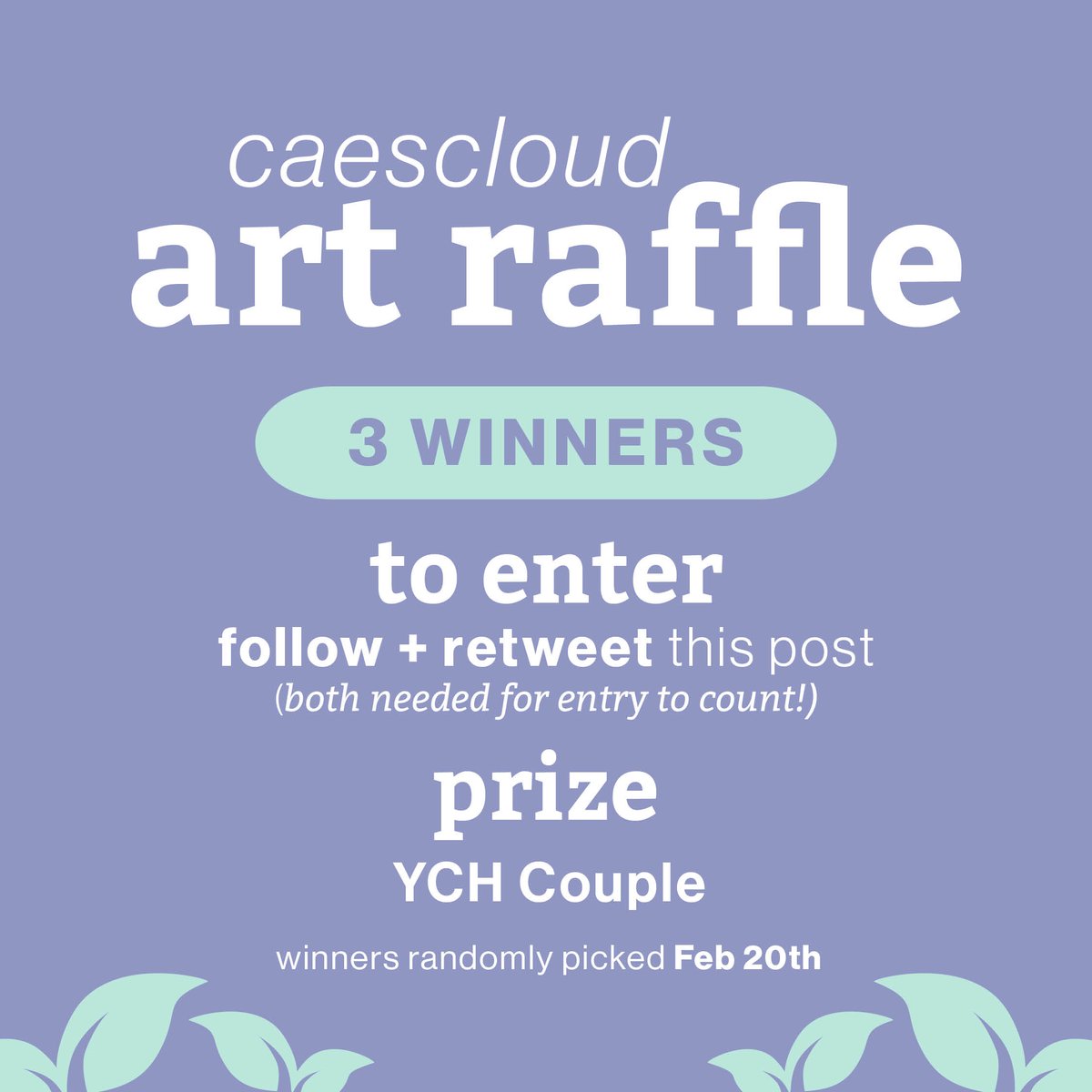caescloud's tweet image. back at it again!! good luck to all of you, I'm excited to host another one of these! 😍❤️ 
🌟must be following + RT this to enter!
🌟3 winners selected at random
🌟winners selected feb 20th
🌟turn around time on prizes is 1-3 months!