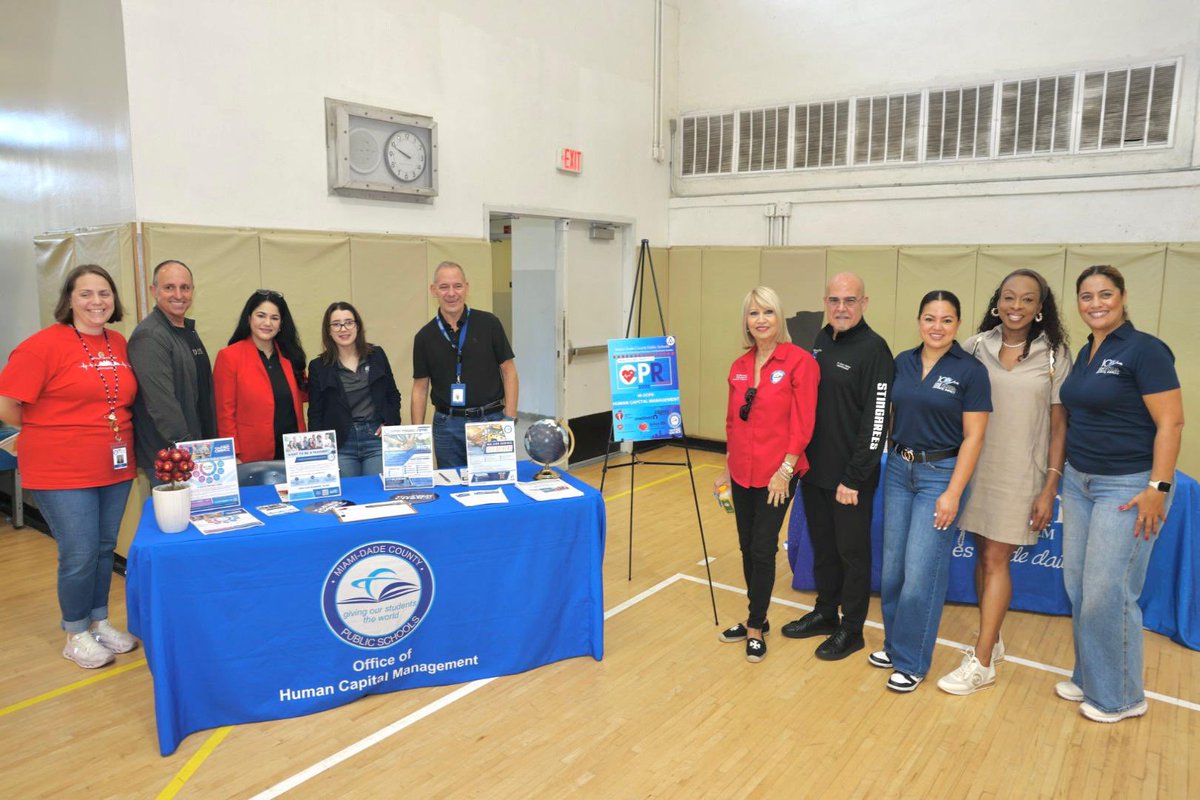 MDCPS's tweet photo. Thank you to everyone who took part in #CPRDay Miami. From learning lifesaving skills to supporting community wellness, your time and commitment made a real impact. Together, we strengthened our community and empowered more people to act when it matters most. https://t.co/fl5Xf8PDlz