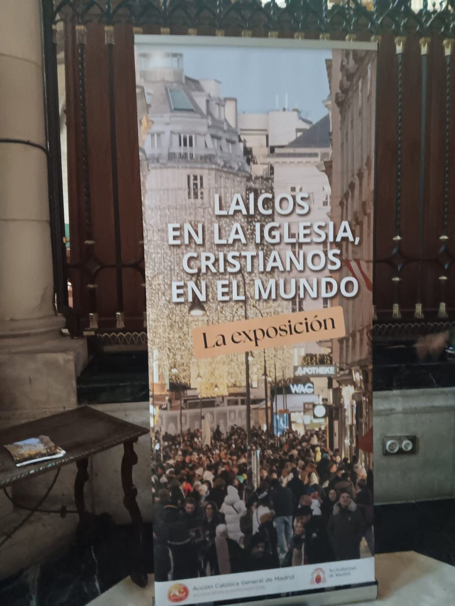 📍 La Catedral de la Almudena acoge la exposición “Laicos en la Iglesia, cristianos en el mundo” del 24 ene al 1 feb, una iniciativa pastoral de la Acción Católica General de Madrid para profundizar en la identidad y misión de los laicos en la Iglesia y en el mundo