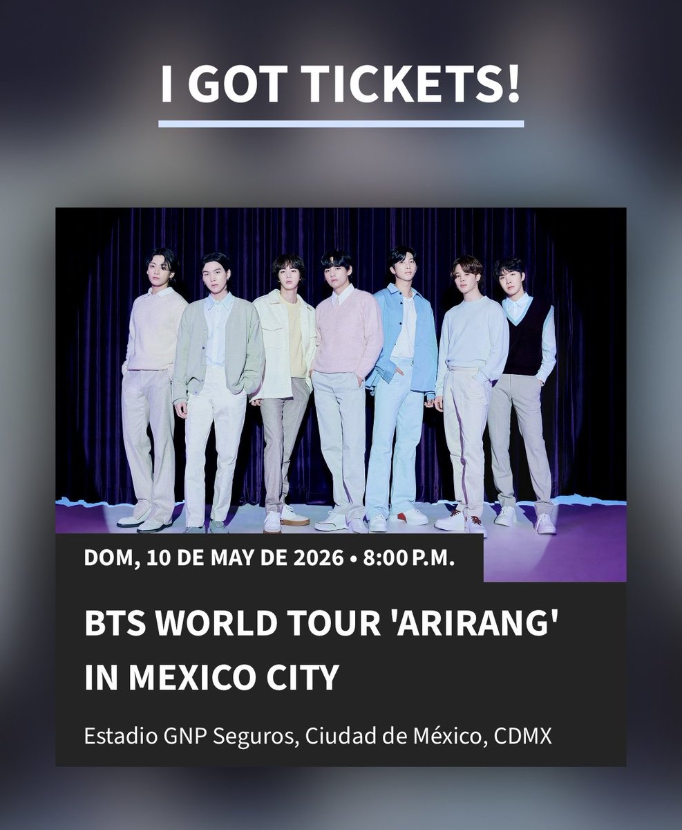 keniaaim's tweet photo. Mi mamá me dio la vida, pero BTS las ganas de vivirla 🥹😭💜 ¡los veré el 10 de mayo! #BTS_WORLDTOUR_MEXICOCITY https://t.co/ONkQCg5WLV