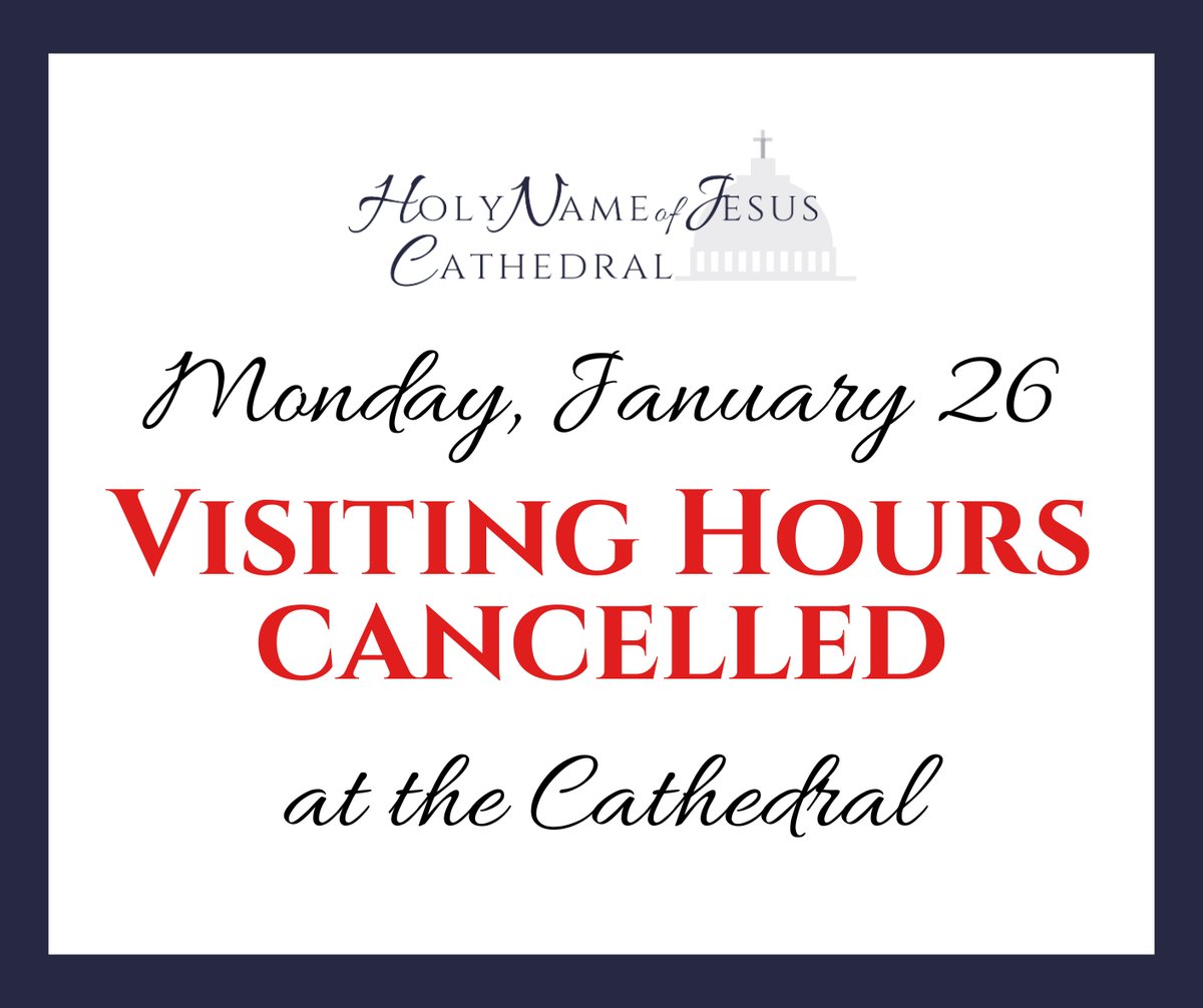 Please be sure to check our website for the latest updates. raleighcathedral.org Today's schedule at the Cathedral is normal PLUS a Spanish Vigil at 6:30 pm. Stay safe!
