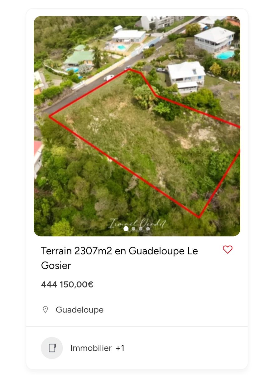 Terrain de 2307m2 en Guadeloupe 
h-media.news/annonce/terrai…