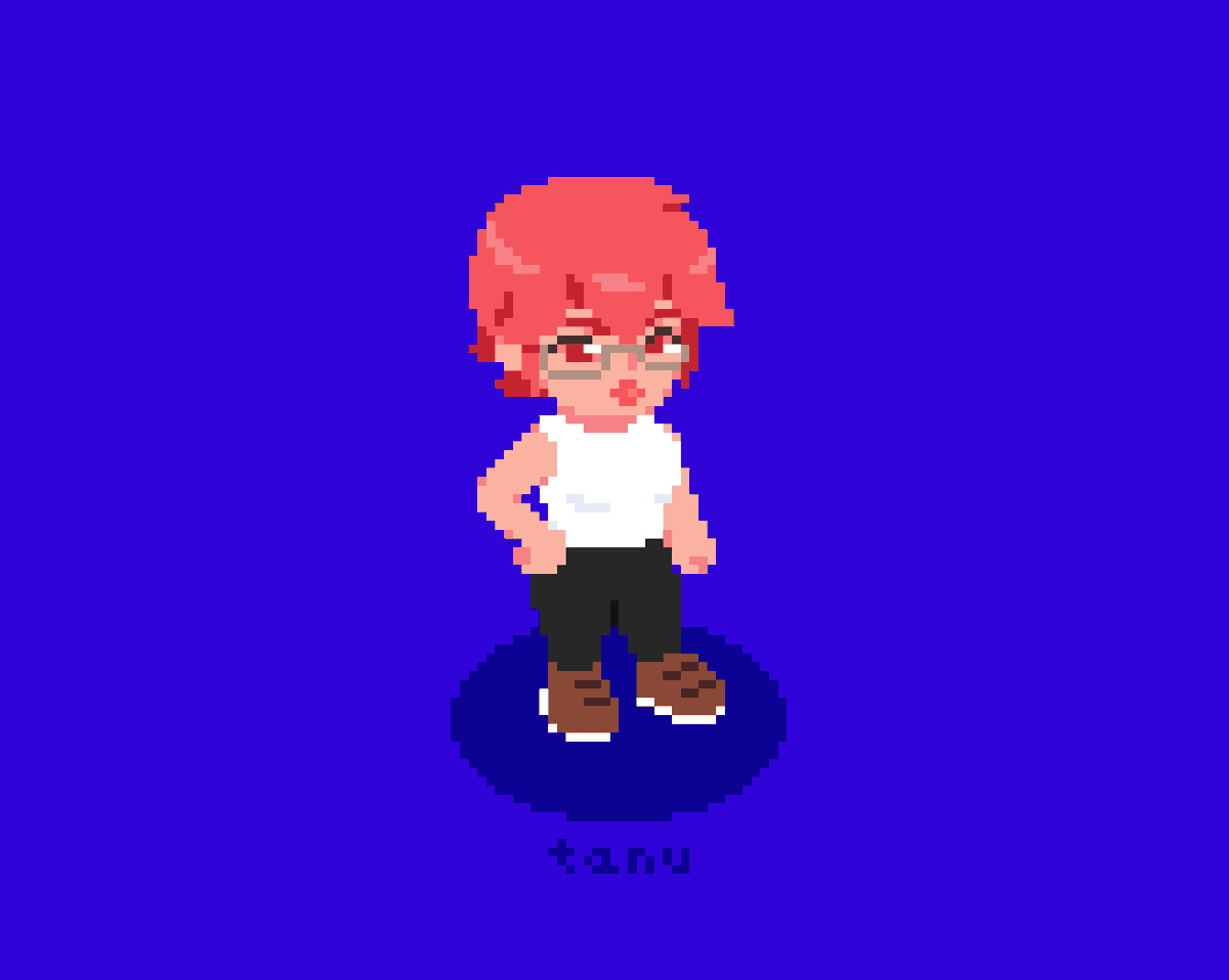 tanu_pxl's tweet image. Art trade with @DrawerHtx of their OC ❣️
#pixelart #ドット絵
