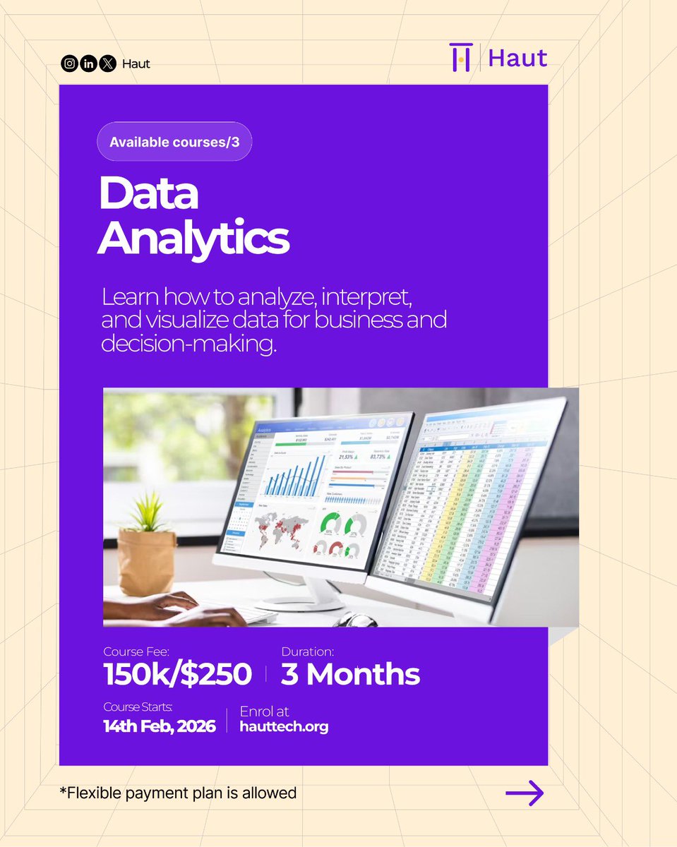 🚀 Ready to level up your future in tech?
Stop watching. Start building.

Learn demanded tech skills at Haut Institute and become job-ready with hands-on training.

💻 Web Development (Webflow)
🎨 Product Design (UI/UX)
📊 Data Analytics
🔐 Cybersecurity

🔥 Limited slots…