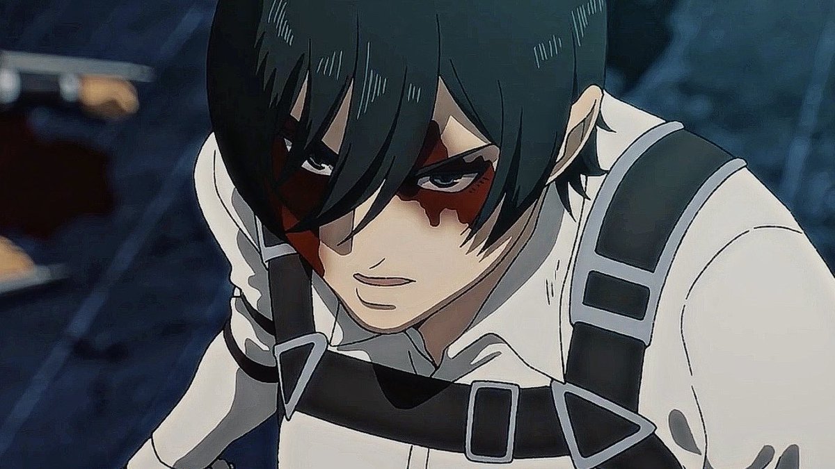 mdemoroha's tweet image. mikasa massacring fascists and maki massacring misogynists is absolute cinema… i love seeing badass strong women in fiction