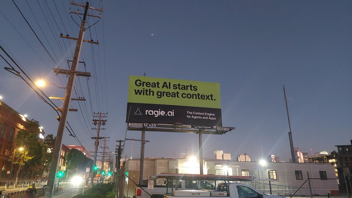 ragieai's tweet photo. Someone removed the context from our billboard.

And… they accidentally made our point.

When AI loses context, it hallucinates.

When our billboard got tagged and stripped of context, it did the same, leaving behind a mysterious AI green rectangle and some very confused graffiti by the Caltrain station.

Fortunately, Ragie is built for exactly these moments: when missing context breaks the experience.

Our billboard didn’t survive the night.

Your Ragie pipelines will. 🚀
