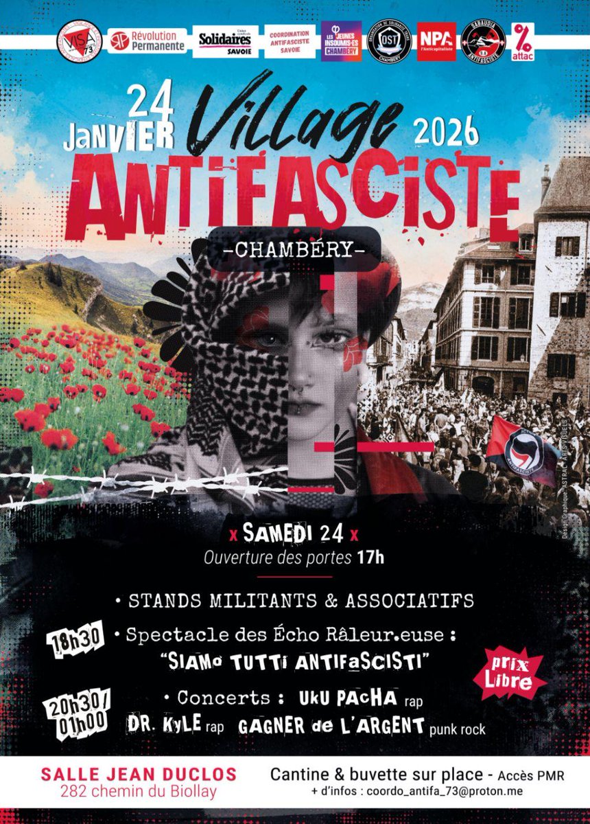 La seule lutte conséquente contre l'extrême droite se fait par en bas. La coordination antifasciste de Chambéry en fait une démonstration ce soir, en réunissant plus d'une centaine de personnes lors d'un concert antifa.