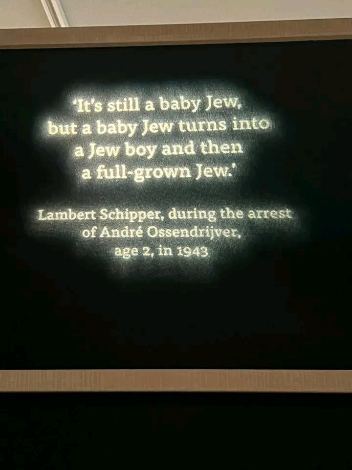 ציטוט ממוזיאון השואה באמסטרדם