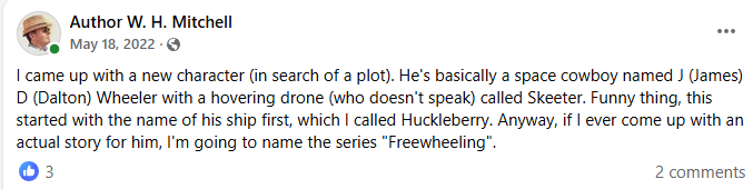 Author W. H. Mitchell 🚀🤖🕵️‍♂️ tweet media