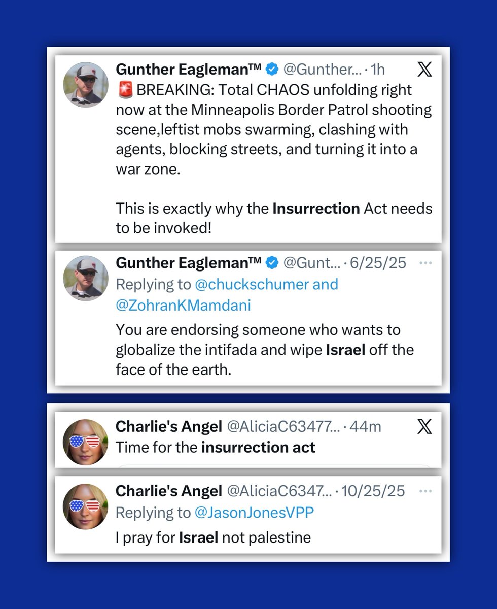 GenXGirl1994's tweet image. Pay attention to who wants the Insurrection Act.