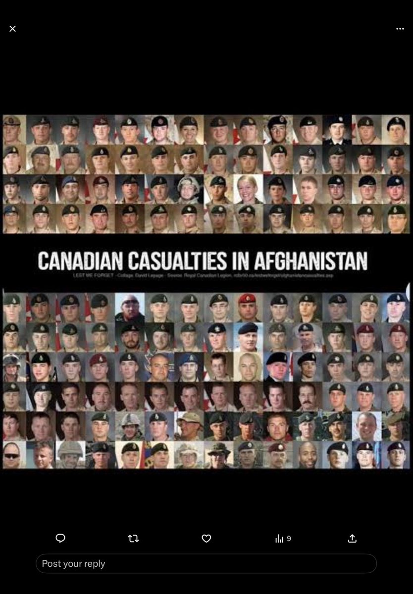 Caronbbc's tweet image. These are the Canadians who lost their lives in Afghanistan.  Canadians appreciate their sacrifice and their families’.
