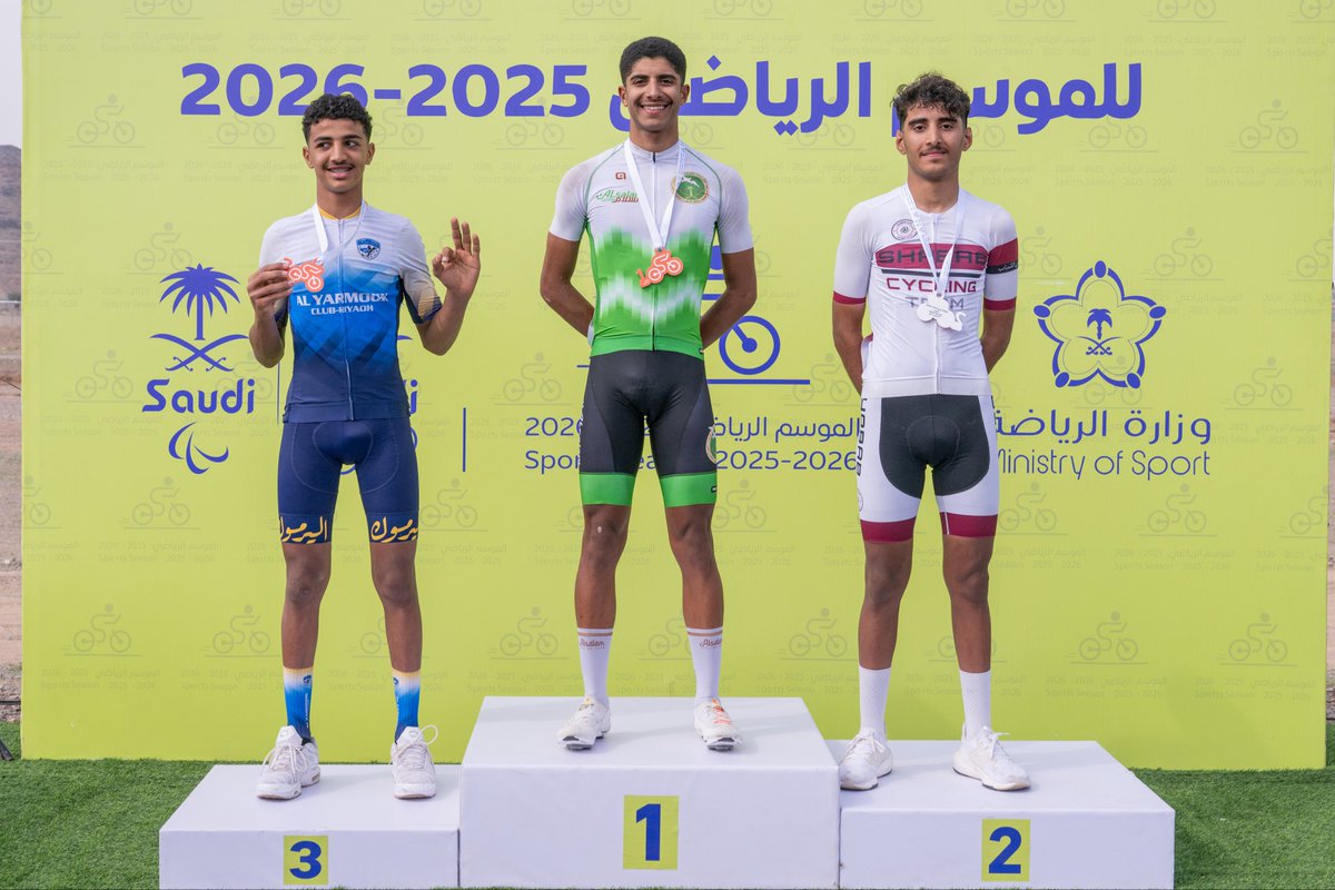 Saudi_Cycling's tweet photo. 🎖
نتائــج - تهانينا لكل الأبطال! 
🚴‍♂️ | الفئة 
شباب https://t.co/asG70sY5di