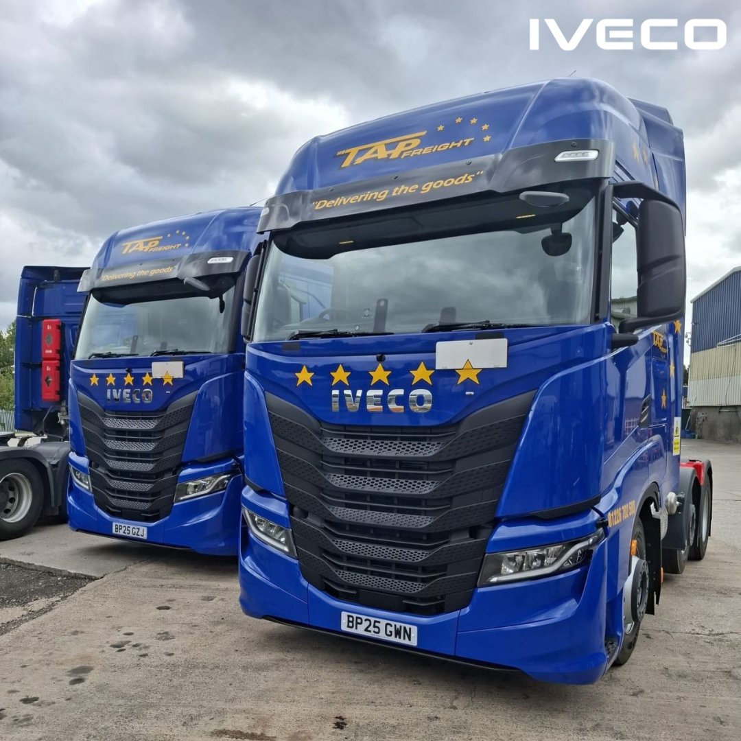 IVECOUK's tweet photo. Tapfreight Ltd's IVECO S-Way 490s get five stars! 

#IVECO #IVECOSWay https://t.co/l5j3unweKq
