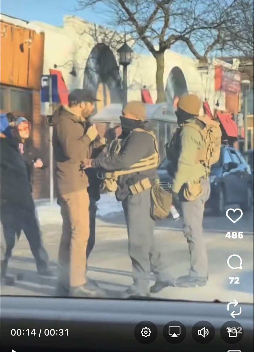 adamscochran's tweet image. 16/xx

The earlier video shows that the man was filming ICE and it’s an ICE officer who makes first contact.

Getting up in the victims face and pushing him which starts the altercation!

(H/t @DustyBama for finding this one)