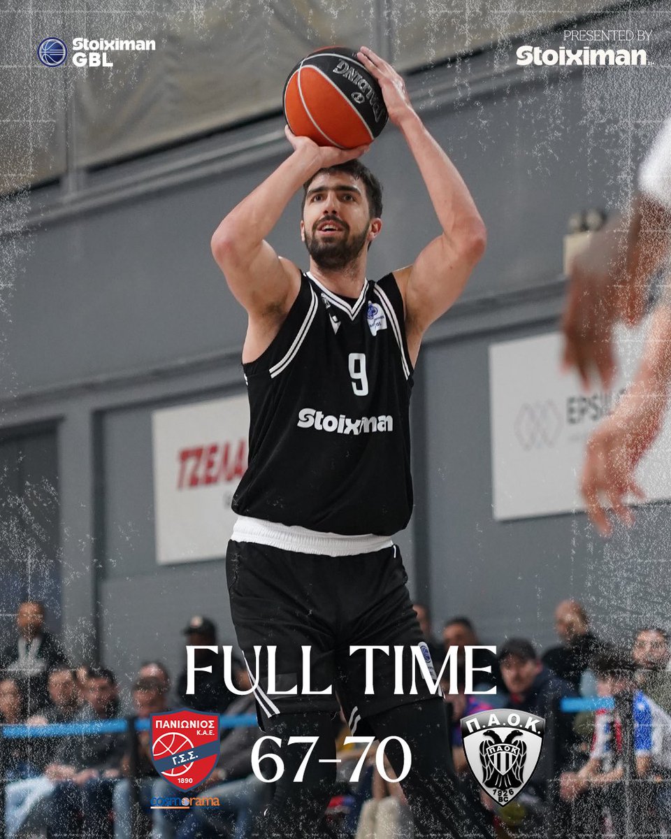 PAOKbasketball's tweet photo. Σπουδαία εκτός έδρας νίκη για τον ΠΑΟΚ απέναντι στον @PanioniosGSS
#PAOK https://t.co/PgSTpGVzvk